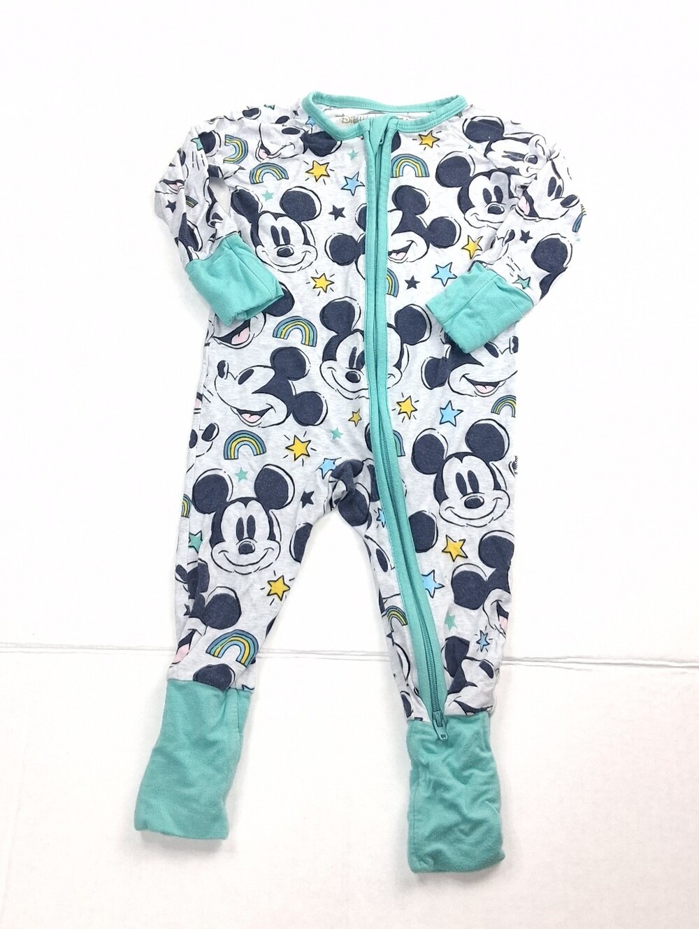 Little Sleepies Disney Micky Mouse Full Zip Sleeper